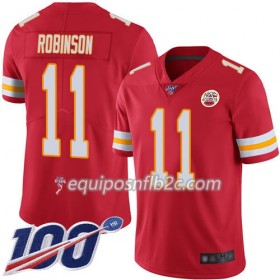 Camiseta Hombre NFL Kansas City Chiefs Demarcus Robinson 11 Nike Rojo 100th